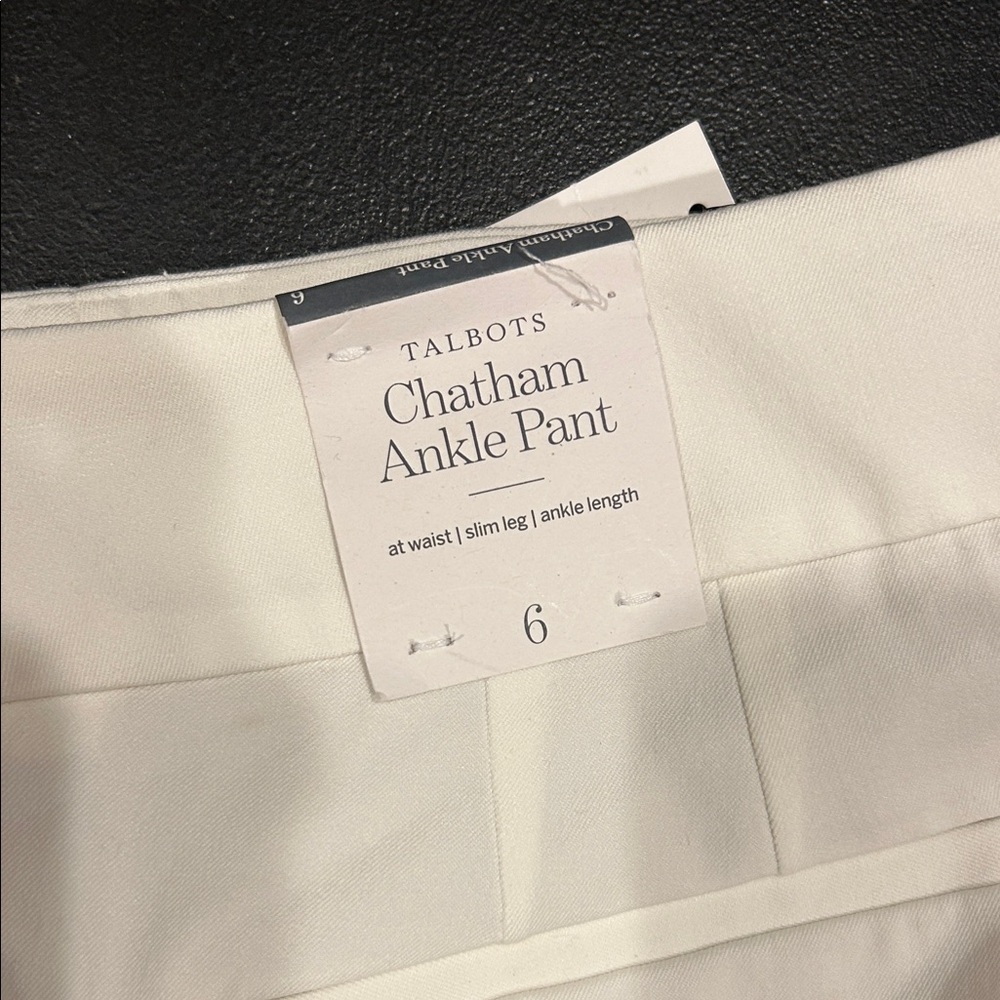 Talbots Chatham Ankle Pant - Off-White